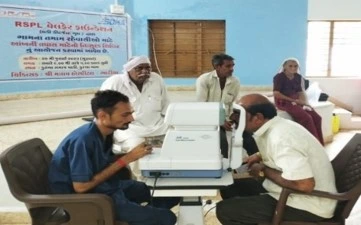 Eye checkup camp with distribution of eyeglass to the beneficiaries